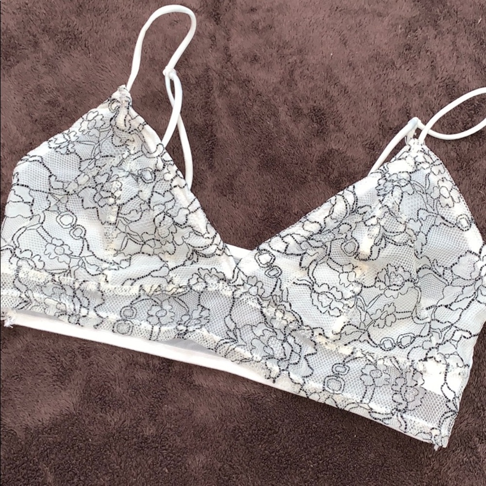White Flower Bralette